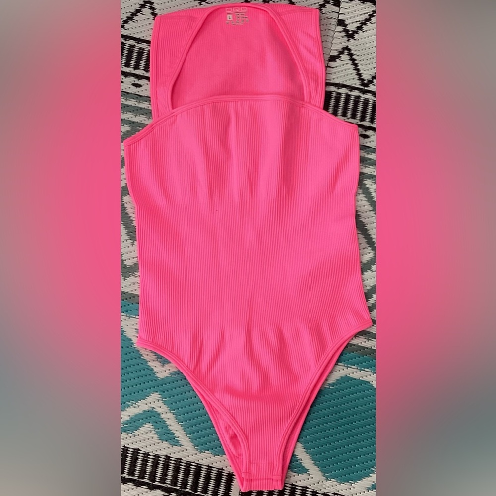 OQQ Strappy Square Neck Sleeveless Tummy Control Tank Tops Bodysuit